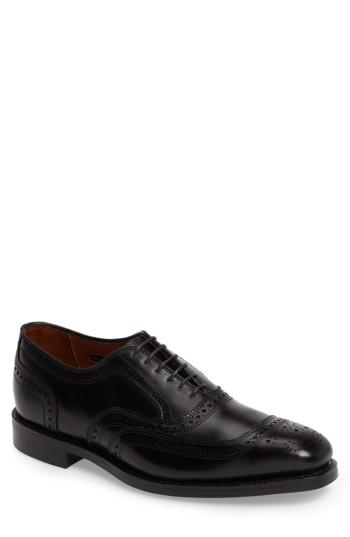 Men's Allen Edmonds 'university' Wingtip D - Black