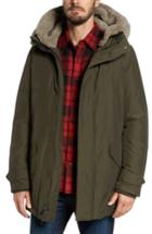 Men's Woolrich John Rich & Bros. Polar Down Parka With Genuine Shearling Hood - Green