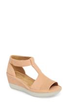 Women's Clarks Wynnmere Avah T-strap Wedge Sandal M - Coral