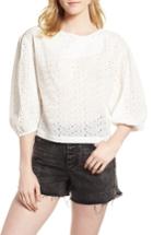 Women's Habitual Leah Blouson Sleeve Top - White