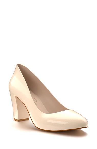 Women's Shoes Of Prey Block Heel Pump .5 A - Beige