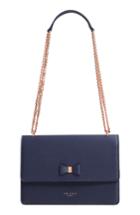 Ted Baker London Bow Leather Crossbody Bag - Blue