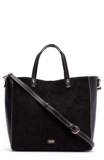 Frances Valentine Large Margaret Corduroy & Leather Tote -