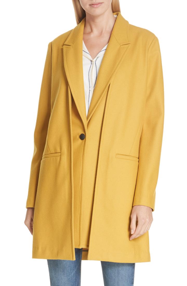 Women's Rag & Bone Kaye Convertible Coat - Yellow