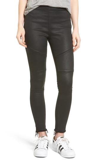 Women's Dl1961 Haven Coated Denim Leggings - Black