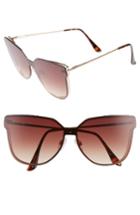 Women's Bp. Inception 62mm Cat Eye Sunglasses - Brown