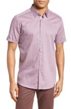 Men's Ted Baker London Narnar Trim Fit Geo Print Camp Shirt