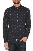 Men's Original Penguin Slim Fit Rock Band Print Sport Shirt - Blue