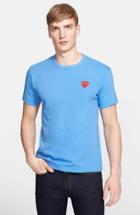Men's Comme Des Garcons Play Cotton Jersey T-shirt - Blue