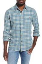 Men's Faherty Seaview Stretch Organic Cotton Plaid Sport Shirt