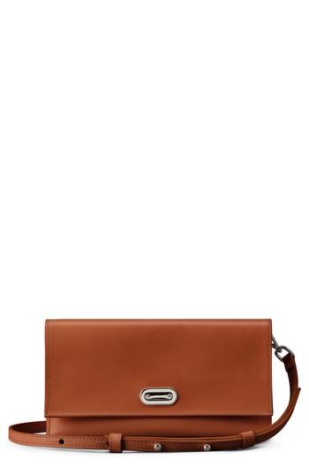 Shinola Birdy Leather Crossbody Bag - Brown