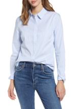 Petite Women's 1901 Print Shirt P - Blue