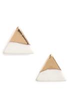 Women's Bp. Stone Triangle Stud Earrings