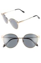 Women's Sonix Ibiza 55mm Mirrored Round Sunglasses -