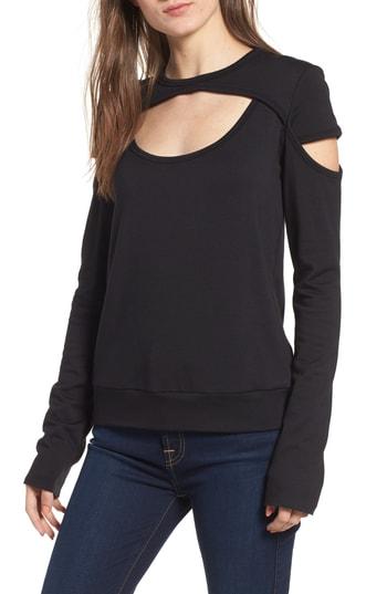 Women's Bailey 44 Spymaster Cutout Sweatshirt - Black