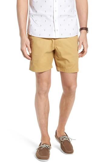 Men's 1901 Ballard Washed Stretch Cotton Shorts - Brown