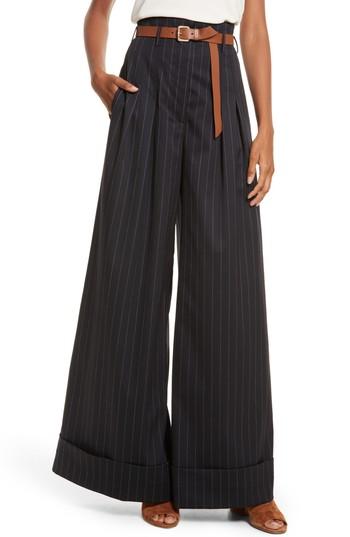 Women's Diane Kruger X Grey Jason Wu Pinstripe Palazzo Pants - Blue