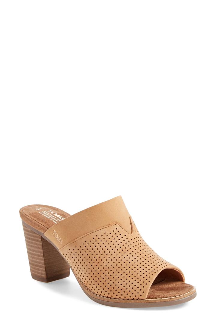 Women's Toms 'majorca' Peforated Mule .5 M - Brown