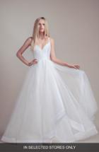 Women's Blush By Hayley Paige Drai Mikado & Tulle Wedding Dress, Size In Store Only - White