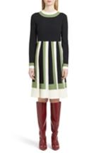 Women's Valentino Multicolor Pleat Crepe Dress