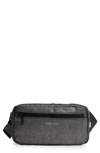Kendall + Kylie Olympia Water Resistant Beltbag - Black