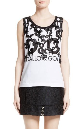 Women's Dolce & Gabbana True Copy Bow Detail Tank