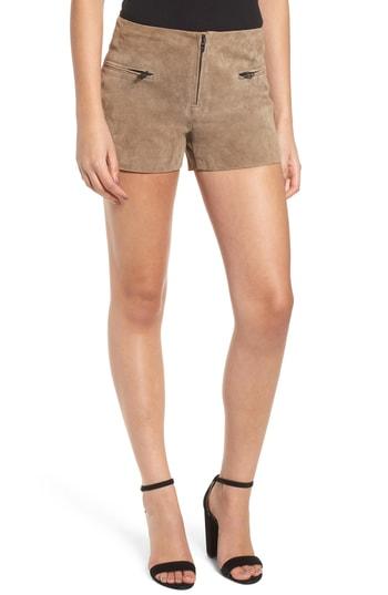 Women's Blanknyc Suede Shorts - Beige