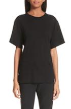 Women's Proenza Schouler Keyhole Tie Back Tissue Jersey Tee - Black