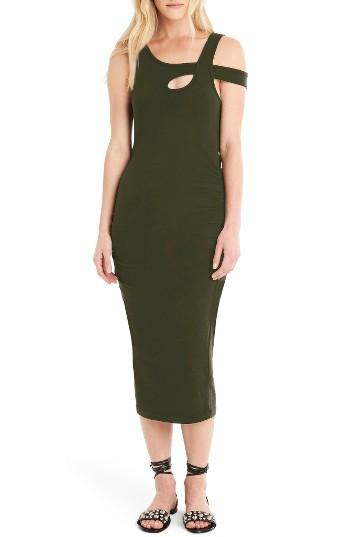 Women's Michael Stars Crossover Strap Midi Dress - Green
