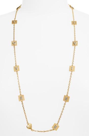 Women's Tory Burch Love & Divine Message Necklace