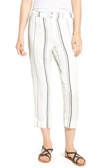 Women's Thread & Supply Annika Stripe Crop Pants - Black
