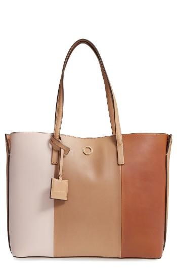 Louise Et Cie Elay Leather Shoulder Tote - Beige