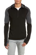 Men's Smartwool Phd Light Merino Wool Blend Hooded Pullover - Black