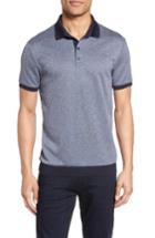 Men's Vince Camuto Contrast Trim Knit Polo - Blue/green
