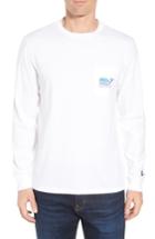 Men's Vineyard Vines X Shark Week(tm) Whaleline Long Sleeve Pocket T-shirt - White