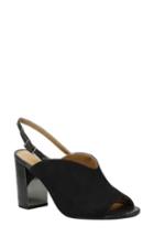 Women's J. Renee Maarya Block Heel Sandal .5 D - Black