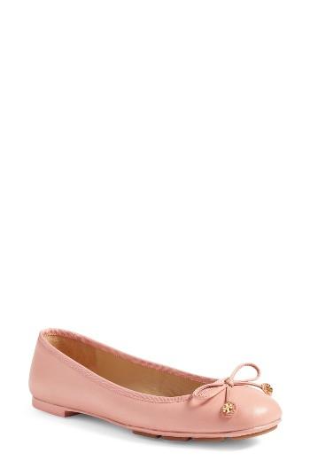 Women's Tory Burch Laila Driver Ballet Flat M - Pink