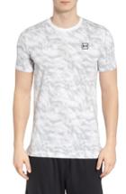 Men's Under Armour Sportstyle Print Charged Cotton Fitted T-shirt, Size - White