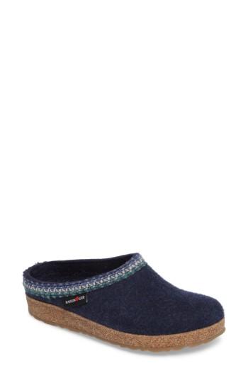 Women's Haflinger Zigzag Slipper Us / 38eu - Blue