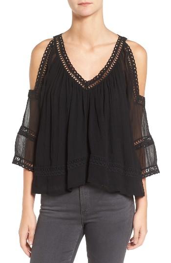 Women's Rebecca Minkoff Deneuve Crochet Blouse - Black