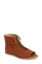 Women's Kelsi Dagger Brooklyn Hendrix Open-toe Bootie .5 M - Brown