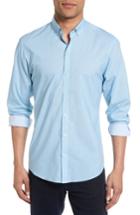 Men's Zachary Prell Dakotah Trim Fit Print Sport Shirt - Blue