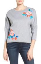 Women's Halogen Embroidered Knit Top