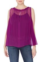 Women's Catherine Catherine Malindrino Geno A-line Blouse - Purple
