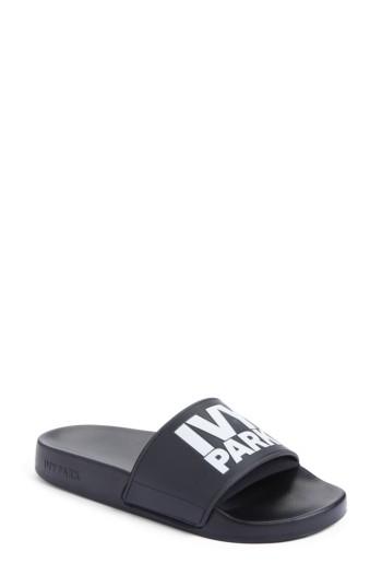 Women's Ivy Park Neoprene Lined Logo Slide Sandal .5us / 37eu - Black