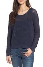 Women's Madewell Northshore Pullover Sweater, Size - Blue
