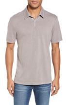 Men's James Perse Slim Fit Sueded Jersey Polo - Grey