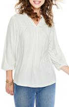 Women's Boden Bea Jersey Peasant Top - Ivory