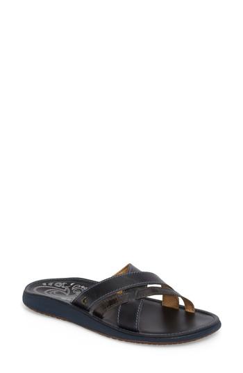 Women's Olukai Paniolo Slide Sandal M - Blue