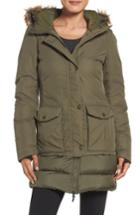 Women's The North Face Tuvu Water Repellent Parka With Faux Fur Trim - Green